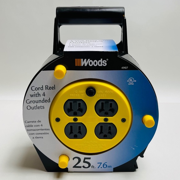 Woods Other New Woods 25ft 4outlet Portable Extension Cord Reel